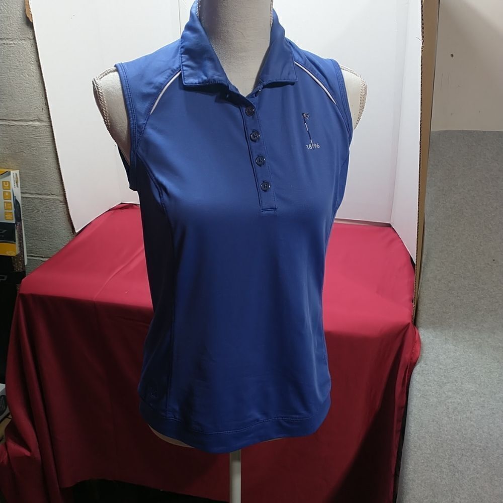 Kate Lord Polo Shirt Womens Small Purple Sleeveless. Condition is Pre-owned.